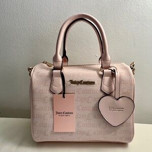NWT Juicy Couture "GotThis Dots" Powder Blush Bestsellers Fame Satchel